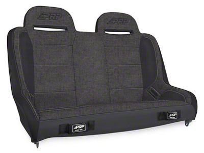 PRP Jeep Wrangler JKU/JLU Elite Series Rear Bench- Grey - A9240-47-54