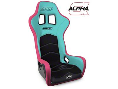 PRP Shreddy Alpha Composite Seat Black- Pink/Teal - SHRDYA3901-02