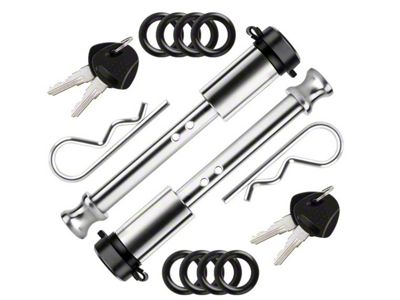 Pul-Z 4-Inch Hitch Locking Pins; Stainless (Universal; Some Adaptation May Be Required)