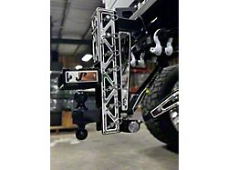 Pul-Z Baller Hauler 2-Inch Receiver Hitch Dual-Ball Mount with Triangle Stainless Overlays; Standard 5-Hole; 10.50-Inch Drop; Black (Universal; Some Adaptation May Be Required)