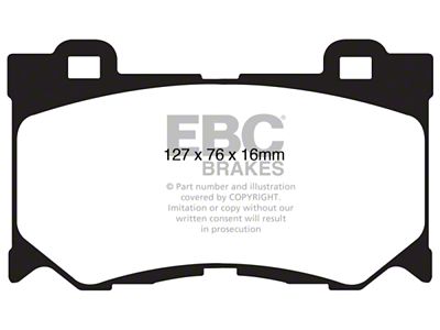 EBC Brakes Yellowstuff Brake Pad Sets Fronts Only - DP41823R