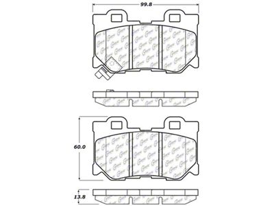 StopTech Street Touring 08-09 Infiniti FX50/G37 Rear Brake Pads - 308.13470