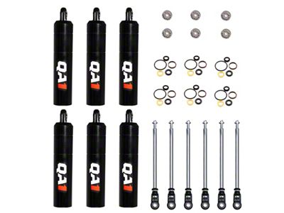 QA1 20.30 Eye-B/Eye-B V-None Dry LD Piston Shock Large Steel - 5Q7RLD-DRY-6PK