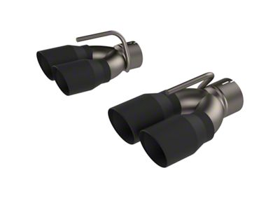 QTP 15-18 Dodge Challenger 5.7L 304SS Screamer Exhaust 3in Quad - 430015TB