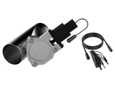 QTP 3.5in Bolt-On QTEC Electric Cutout Valve - Single - QTEC35
