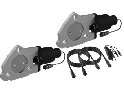 QTP 2.5in Bolt-On QTEC Dual Electric Cutout Valves - Pair - QTEC50