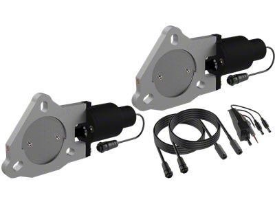 QTP 3in Bolt-On Dual Electric Cutout Valves - Pair