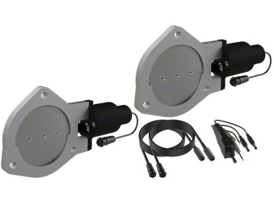 QTP 4in Bolt-On Dual Electric Cutout Valves - Pair - QTEC80