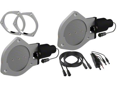 QTP 4in Bolt-On Dual Electric Cutout Valves w/Flanges - QTEC80F