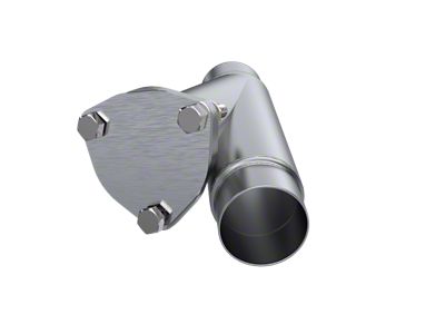 QTP 2.25in Weld-On Exhaust Cutout Y-Pipe - 10225