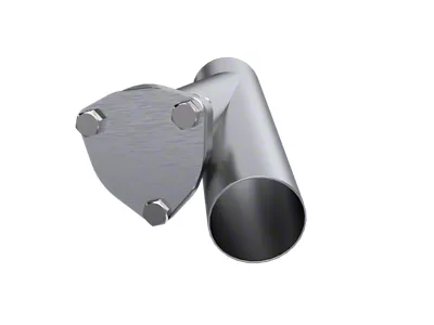 QTP 2.5in Weld-On Exhaust Cutout Y-Pipe