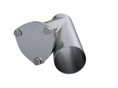 QTP 3in Weld-On Exhaust Cutout Y-Pipe - 10300