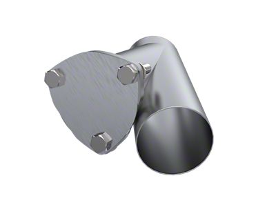 QTP 3.5in Weld-On Exhaust Cutout Y-Pipe - 10350