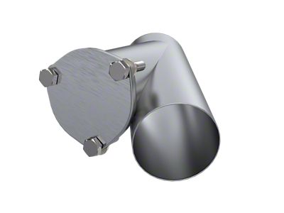 QTP 4in Weld-On Exhaust Cutout Y-Pipe - 10400
