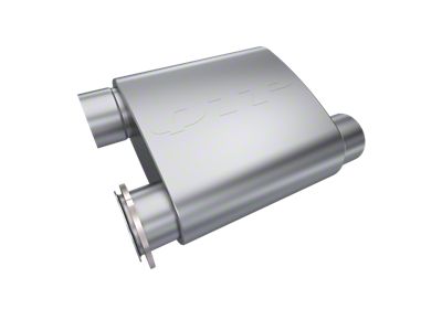QTP 3in Weld-On Reverse 304SS Screamer Muffler Short Case w/Bolt-On - 13303C