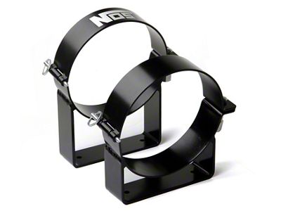 NOS Quick Release Bottle Bracket; Hinged Aluminum; For 12.8 lb. Carbon Fiber Bottle; - 14147