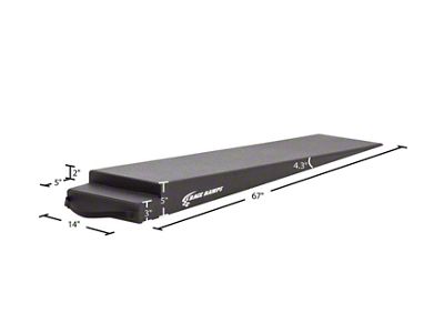 Race Ramps 5in. Trailer Ramp - 4.3 Degree Approach Angle - RR-TR-5