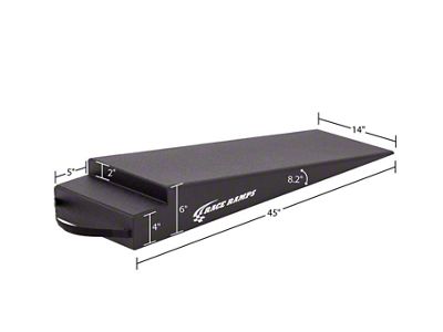 Race Ramps 6in. Trailer Ramps - 8.2 Degree Approach Angle - RR-TR-6