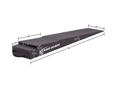 Race Ramps 7in. Trailer Ramp w/ Flap Cut-Out - 5.5