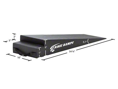 Race Ramps 8in. Trailer Ramps - 8.7 Degree Approach Angle - RR-TR-8