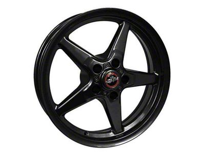 Race Star 92 Drag Star Bracket Racer Gloss Black Wheel; 15x10; -6.40mm Offset