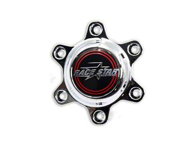 Race Star 93 Truck Star Chrome Plastic Cap w/ Medallion - 619-6000-1