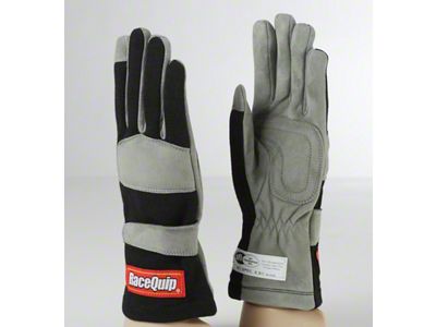 RaceQuip Black 1-Layer SFI-1 Glove - XL - 351006