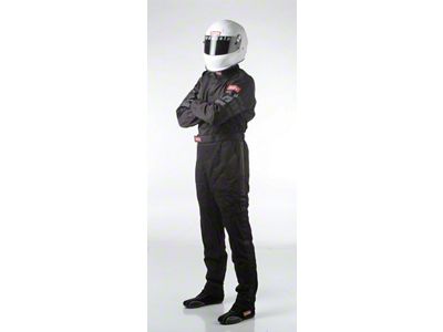 RaceQuip Black SFI-1 1-L Suit - Large - 110005