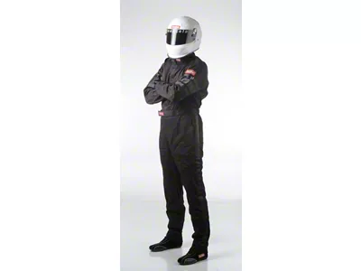 RaceQuip Black SFI-1 1-L Suit - Medium - 110003