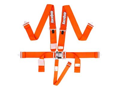 RaceQuip Orange L & L 5pt Seat Belt - 711041