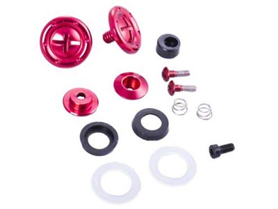 RaceQuip Red Hardware Pivot Kit for Face Shield Fits PRO - 205111