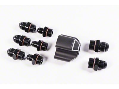 Radium Engineering 3 Into 1 Distribution Block w/ Fittings - 20-0237
