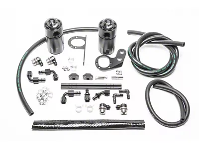 Radium Engineering 2017+ Honda Civic Type-R Fluid Lock Dual Catch Can - 20-0826-FL