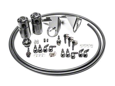 Radium Engineering 05-13 Chevrolet Corvette Fluid Lock Dual Catch Can - 20-0787-FL