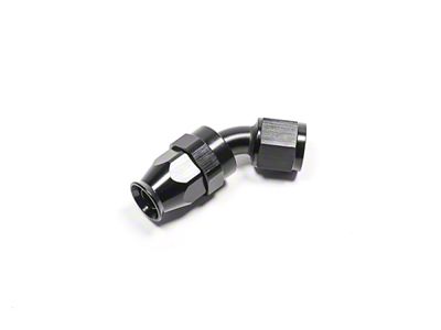 Radium Engineering 8AN 45 Degree PTFE Hose End - Black - 14-0635