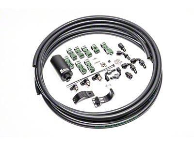 Radium Engineering Late Nissan Fuel Hanger Plumbing Kit Stainless Filter - 20-0702-03