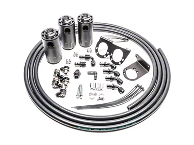 Radium Engineering Triple Catch Can Kit Nissan R35 GT-R Fluid - 20-0566-FL