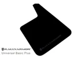 Rally Armor Universal Basic Plus Black Mud Flaps with Black Logo; Front and Rear (Universal; Some Adaptation May Be Required)