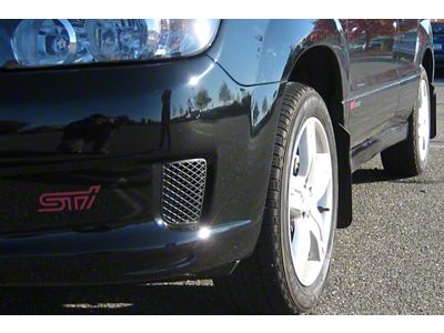 Rally Armor 03-08 Subaru Forester Basic Black Mud Flap w/ - MF5-BAS-BLK
