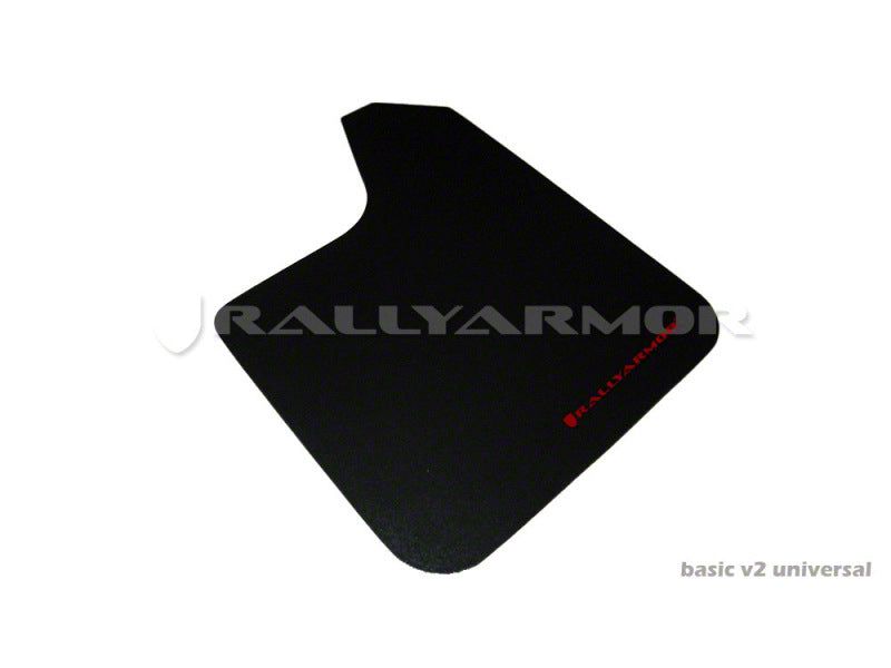 thumbnail image 2 of Rally Armor Basic Black Mud Flaps With Red Logo - Universal Fit Protection Against Road Debris 2 of 14