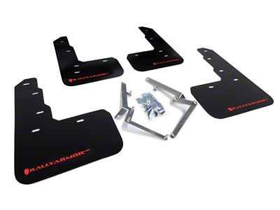 Rally Armor 17-22 Honda Civic Type R Black UR Mud - MF47-UR-BLK/RD