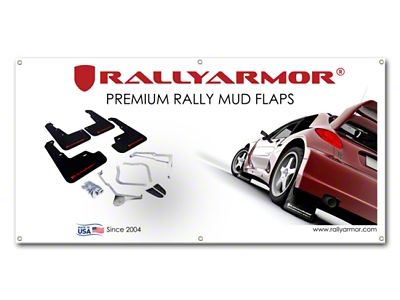 Rally Armor Vinyl Vendor Banner 3ft x 6ft - RA-VENBAN-WH