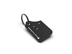 Rally Armor Mini UR Mud Flap Keychain; Black
