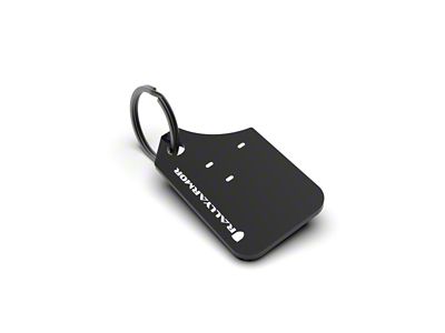 Rally Armor Mini UR Mud Flap Keychain; Black