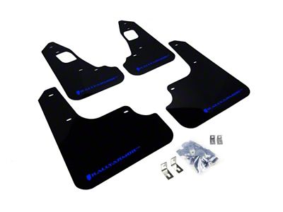 Rally Armor 08-17 Mitsubishi EVO X Black UR Mud Flap - MF10-UR-BLK/BL