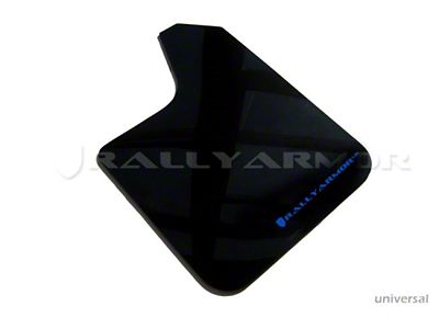 Rally Armor Universal Fit No Hardware Black UR Mud Flap - MF12-UR-BLK/BL