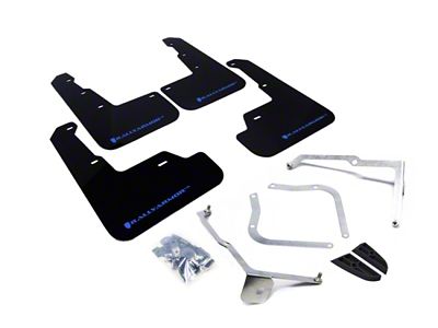 Rally Armor 15-21 Subaru WRX/STI Black UR Mud Flap w/Light - MF32-UR-BLK/LBL