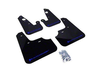 Rally Armor 07-17 Mitsubishi Lancer Black UR Mud Flap w/ - MF8-UR-BLK/BL