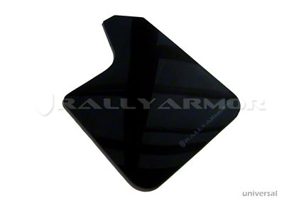 Rally Armor Universal Fit No Hardware Black UR Mud Flap - MF12-UR-BLK/GRY