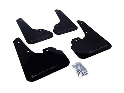 Rally Armor 10-13 Mazda3/Speed3 Hatch/Sedan Black UR Mud Flap w/Grey - MF17-UR-BLK/GRY